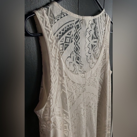 Oneworld Small Ivory Burnout Maxi Dress - Picture 7 of 10